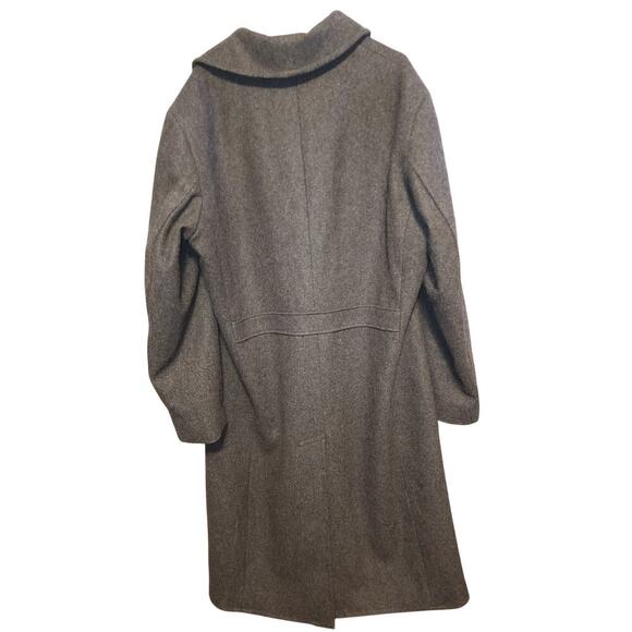 CINTAS MENS GRAY DOUBLE BREASTED WINTER COAT - Picture 5 of 6